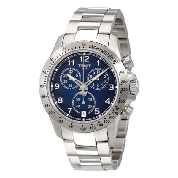 Tissot V8 Silver Stainless Steel Blue Dial Quartz Watch for Men's - T-1064171104200