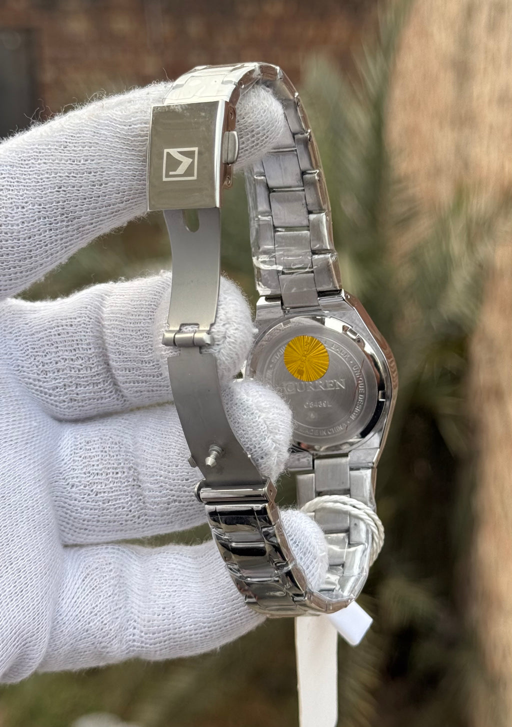 Curren Blanche - Minimalist Black Textured Dial