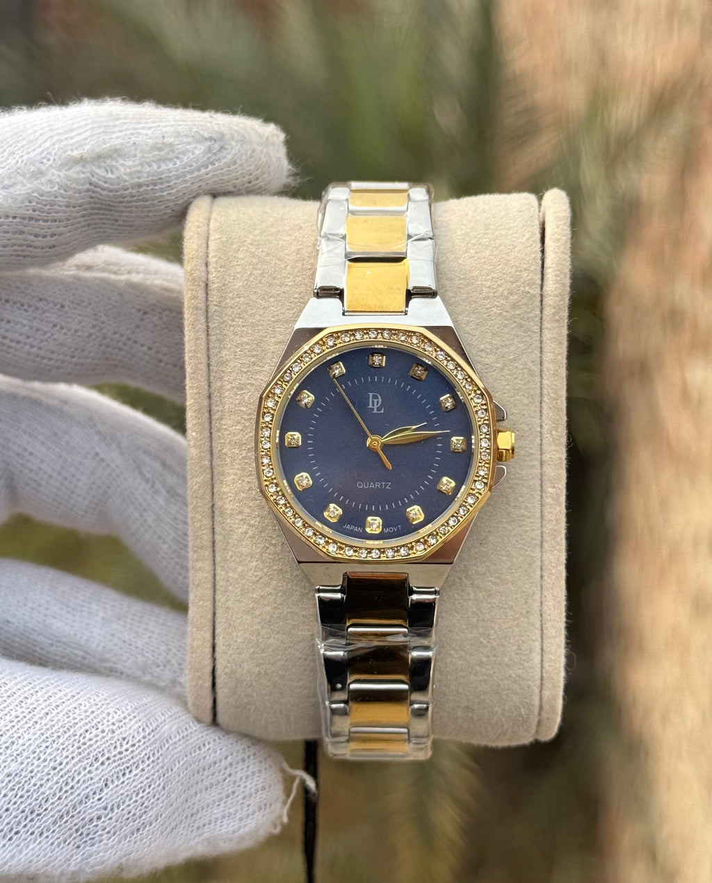 DL Luxury Edition - Deep Blue & Gold Diamond Watch