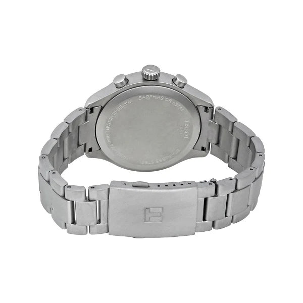 Tissot T-Sport Silver Stainless Steel Blue Dial Chronograph Quartz Watch for Men's - T116.617.11.047.00