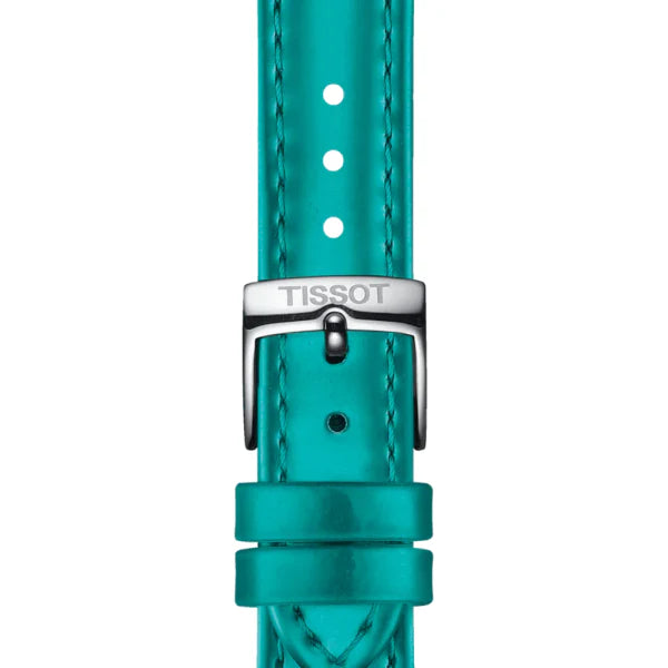 Tissot everytime Turquoise Leather Strap Turquoise Dial Quartz Watch for Ladies - T143.210.17.091.00