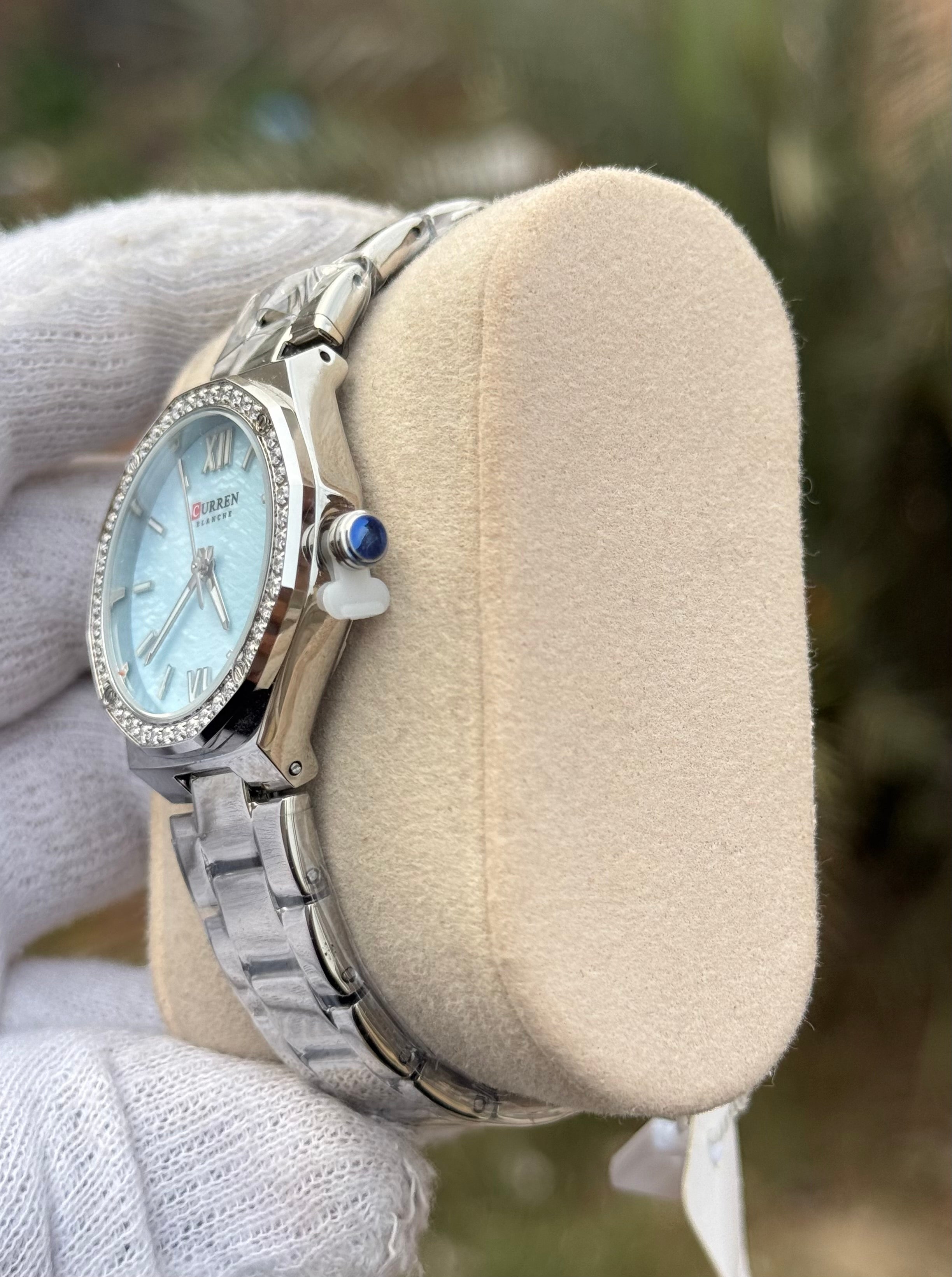 Curren Blanche Luxury - Sky blue -Wave Pattern Edition