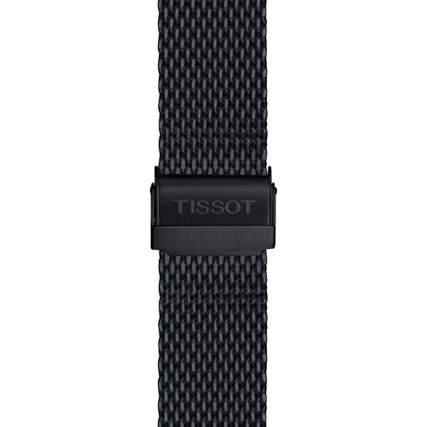 Tissot PR 100 Black Mesh Bracelet Black Dial Chronograph Quartz Watch for Men's - T.101.417.33.051.00