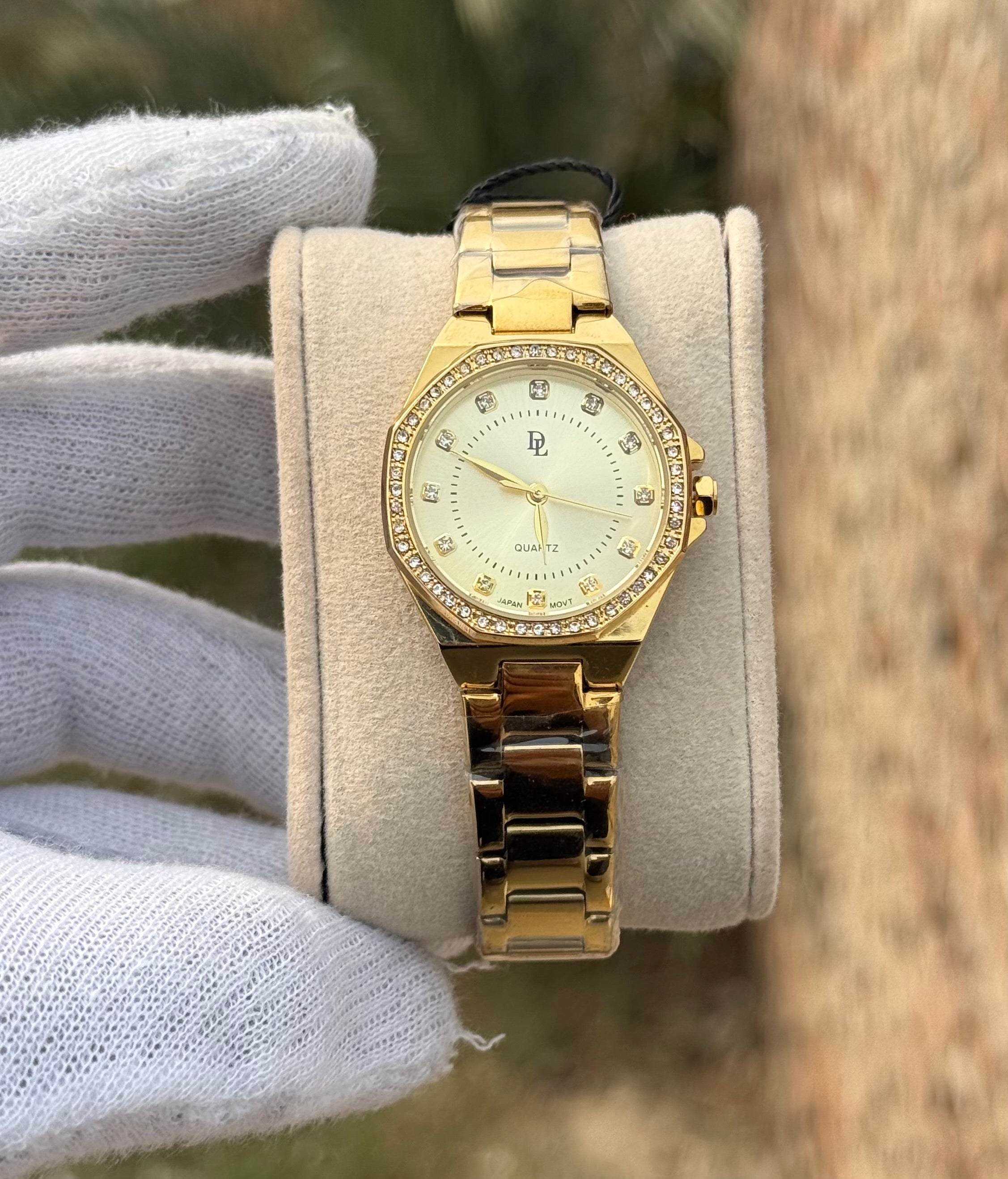 DL Luxury Edition - Champagne Gold Crystal Watch