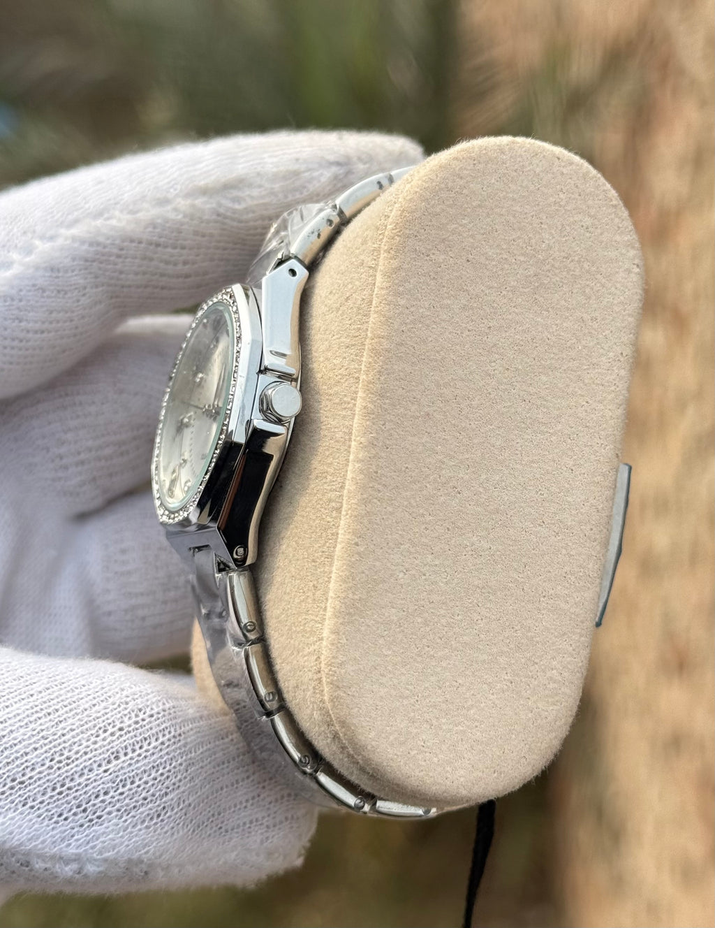 DL Luxury Edition - Pure Silver Diamond Watch.