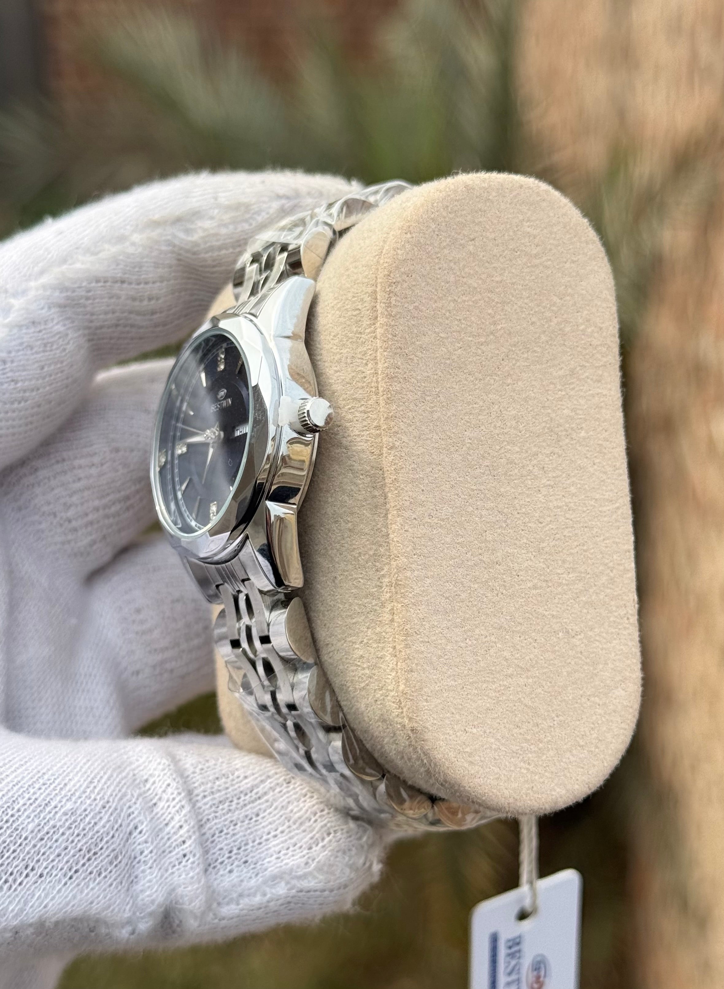 Bestwin DayDate-Premium Ladies Metal Chain Watch - Luxury Edition