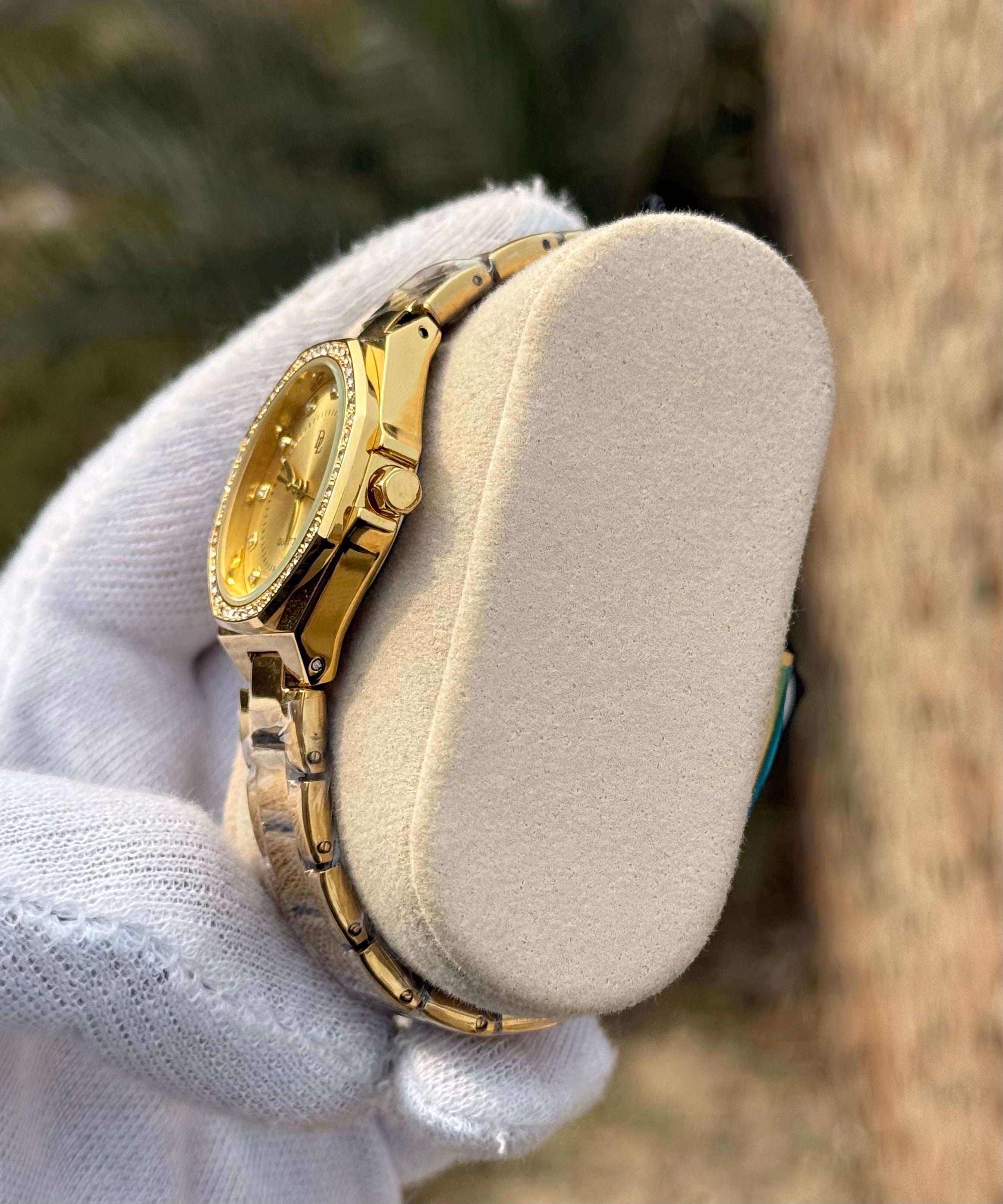 DL Luxury Edition - Champagne Gold Crystal Watch