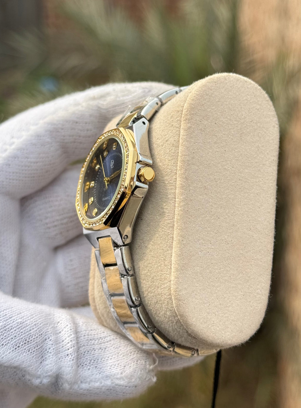 DL Luxury Edition - Deep Blue & Gold Diamond Watch