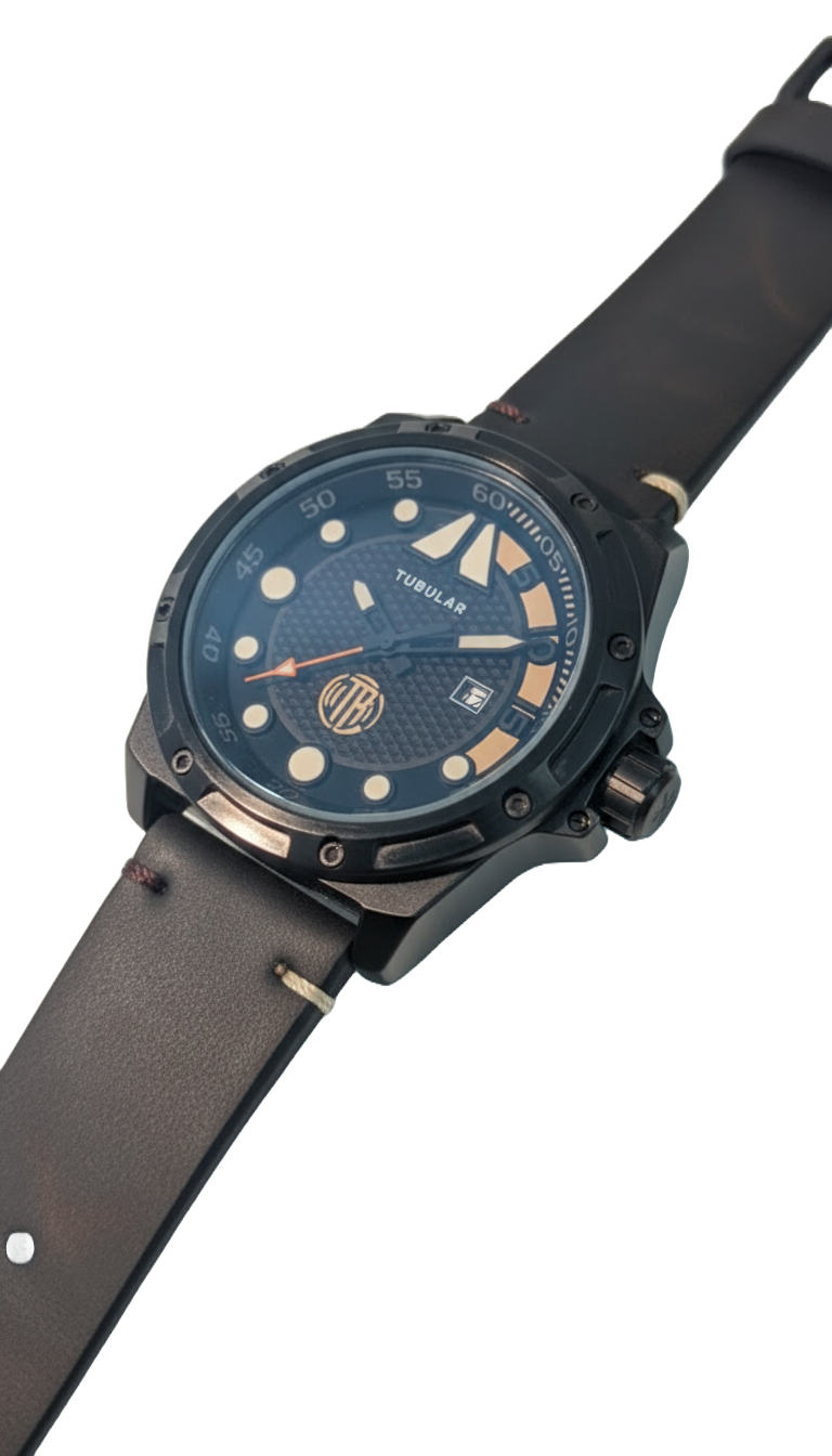 Tubular Lunar Edge Time  Date watch