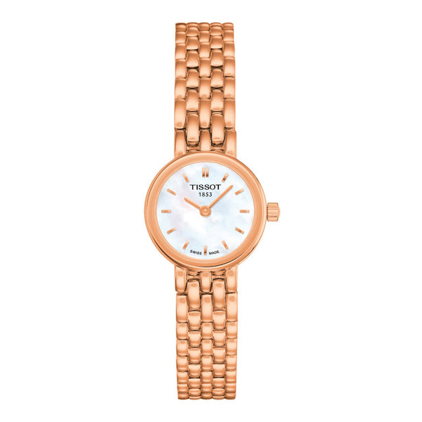 Tissot Lovely rose gold Stainless Steel Mother of pearl Dial Quartz Watch for Ladies - T-0580093311100