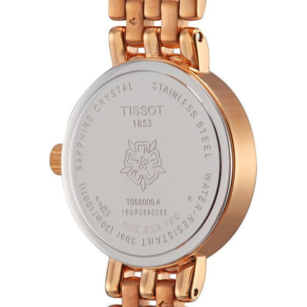 Tissot Lovely rose gold Stainless Steel Mother of pearl Dial Quartz Watch for Ladies - T-0580093311100