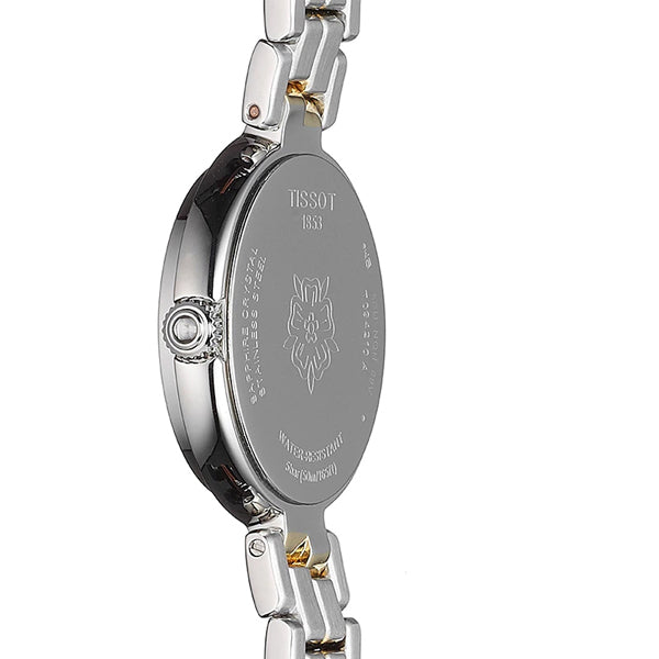Tissot Flamingo Two-tone Stainless Steel Mother of pearl Dial Quartz Watch for Ladies - T-0942102211101