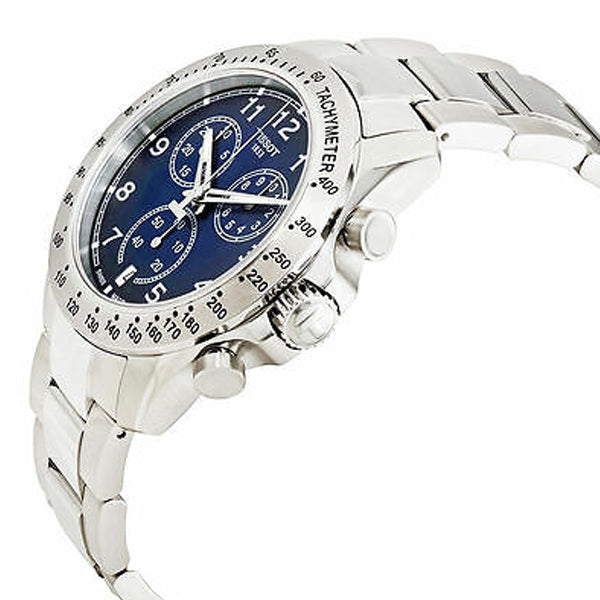 Tissot V8 Silver Stainless Steel Blue Dial Quartz Watch for Men's - T-1064171104200
