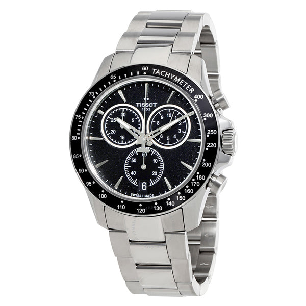 Tissot V8 Silver Stainless Steel Black Dial Quartz Watch for Men's - T-1064171105100