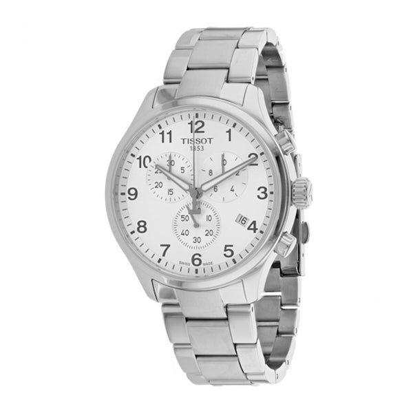 Tissot Chrono XL Classic Silver Stainless Steel Silver Dial Quartz Watch for Men's - T-1166171103700