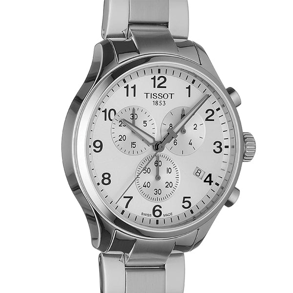 Tissot Chrono XL Classic Silver Stainless Steel Silver Dial Quartz Watch for Men's - T-1166171103700