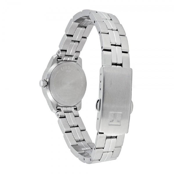 Tissot PR100 Silver Stainless Steel White Dial Quartz Watch for Ladies - T049.210.11.017.00