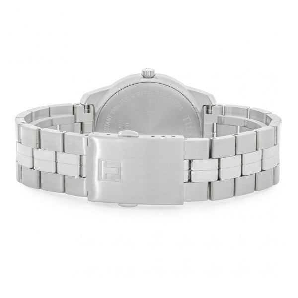 Tissot PR100 Silver Stainless Steel Black Dial Quartz Watch for Men's - T049.410.11.053.01