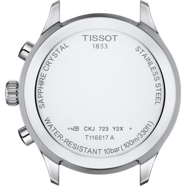 Tissot Chrono XL Classic Brown Leather Strap Green Dial Chronograph Quartz Watch for Men's - T116.617.16.091.00