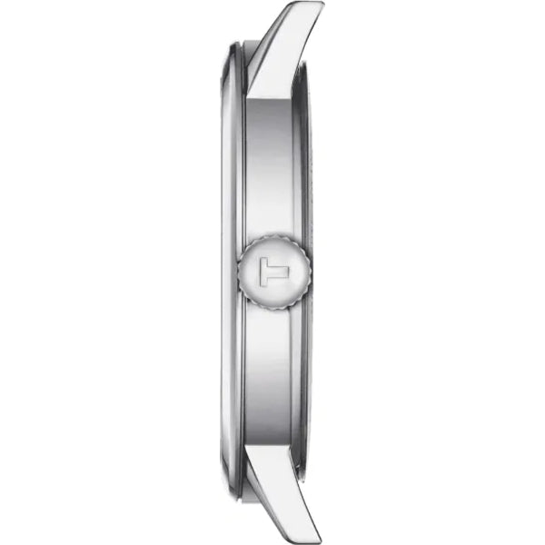 Tissot Classic Dream Silver Stainless Steel Black Dial Quartz Watch for Men's - T129.410.11.053.00