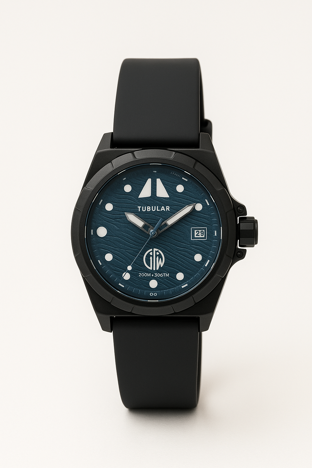 Tubular Lunar Edge Time  Date watch