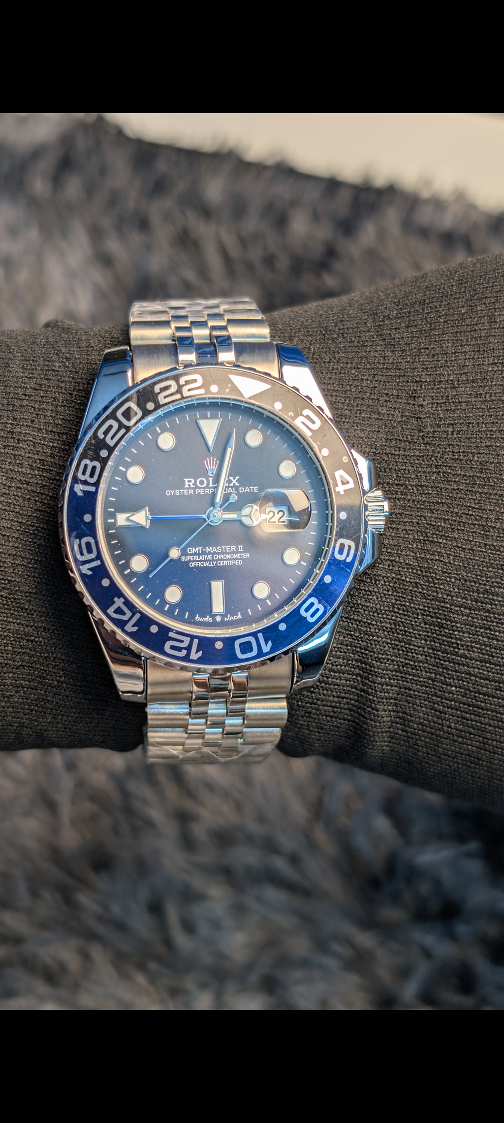 RLX GMT-Master II 40mm Black Dial