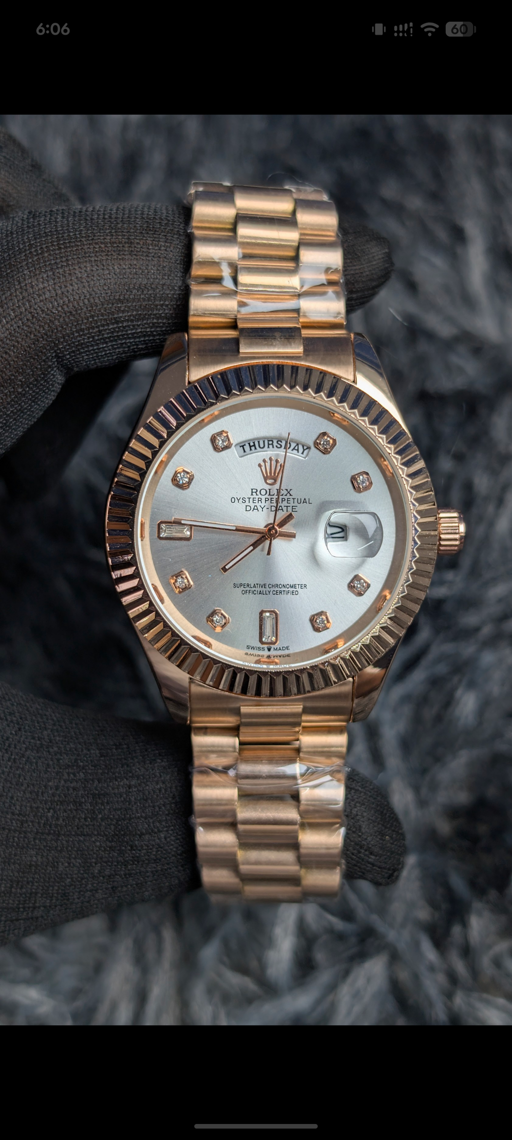 RLX Everose Gold Day-Date 40 Watch