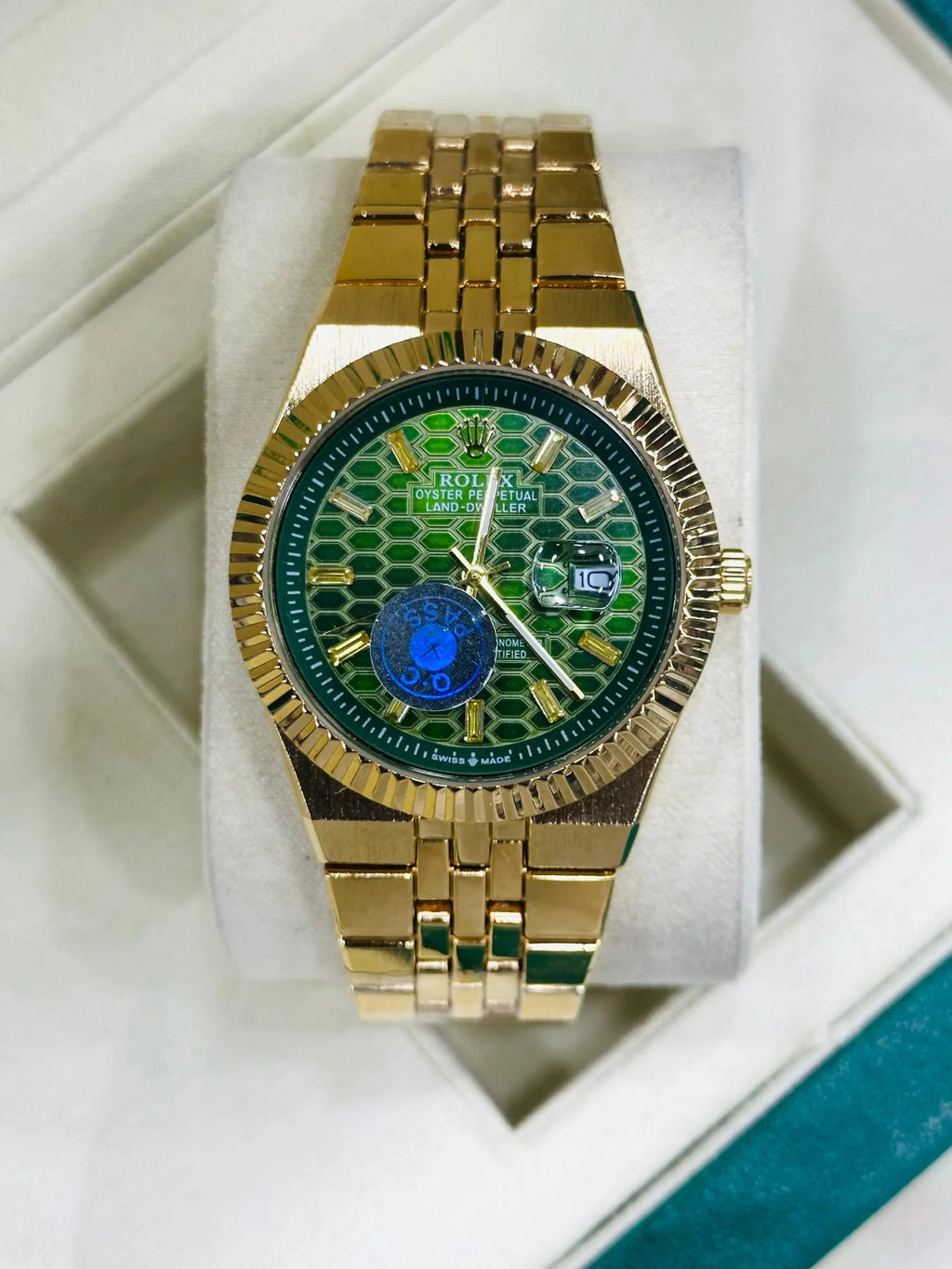 Rolex Land Dweller Oyster Perpetual Gold Watch