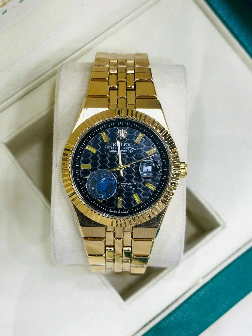 Rolex Land Dweller Oyster Perpetual Gold Watch