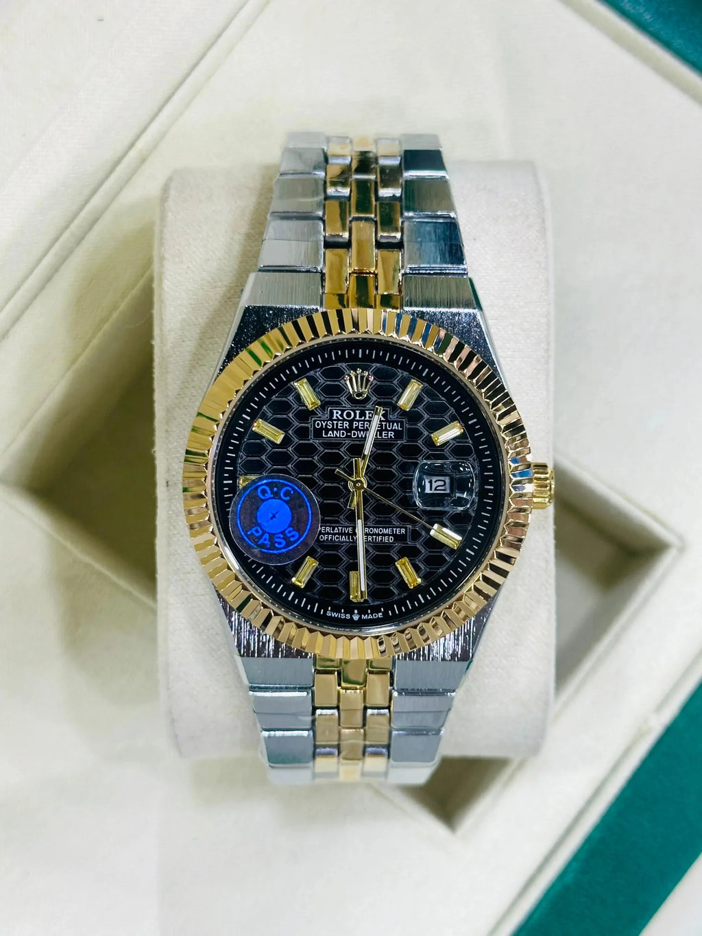 Rolex Land Dweller Oyster Perpetual Gold Watch